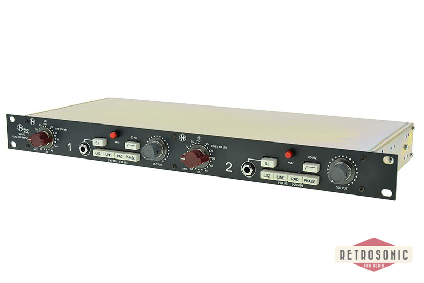 Heritage Audio DMA 73 Dual Mic Preamp DI