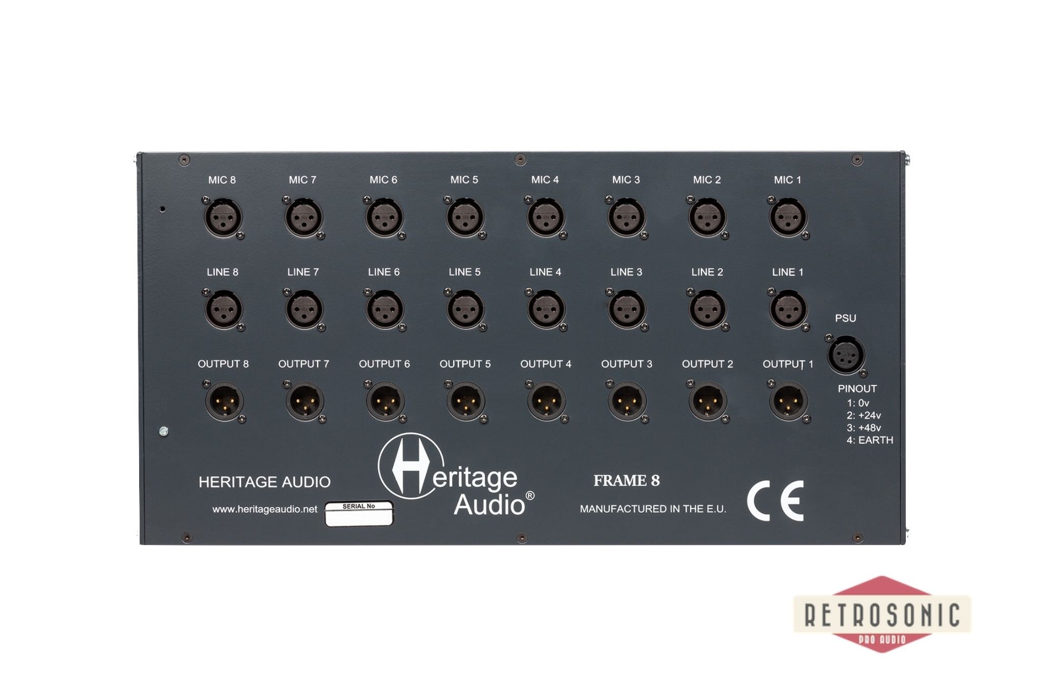 Heritage Audio Frame for 8 80 Series modules incl PSU