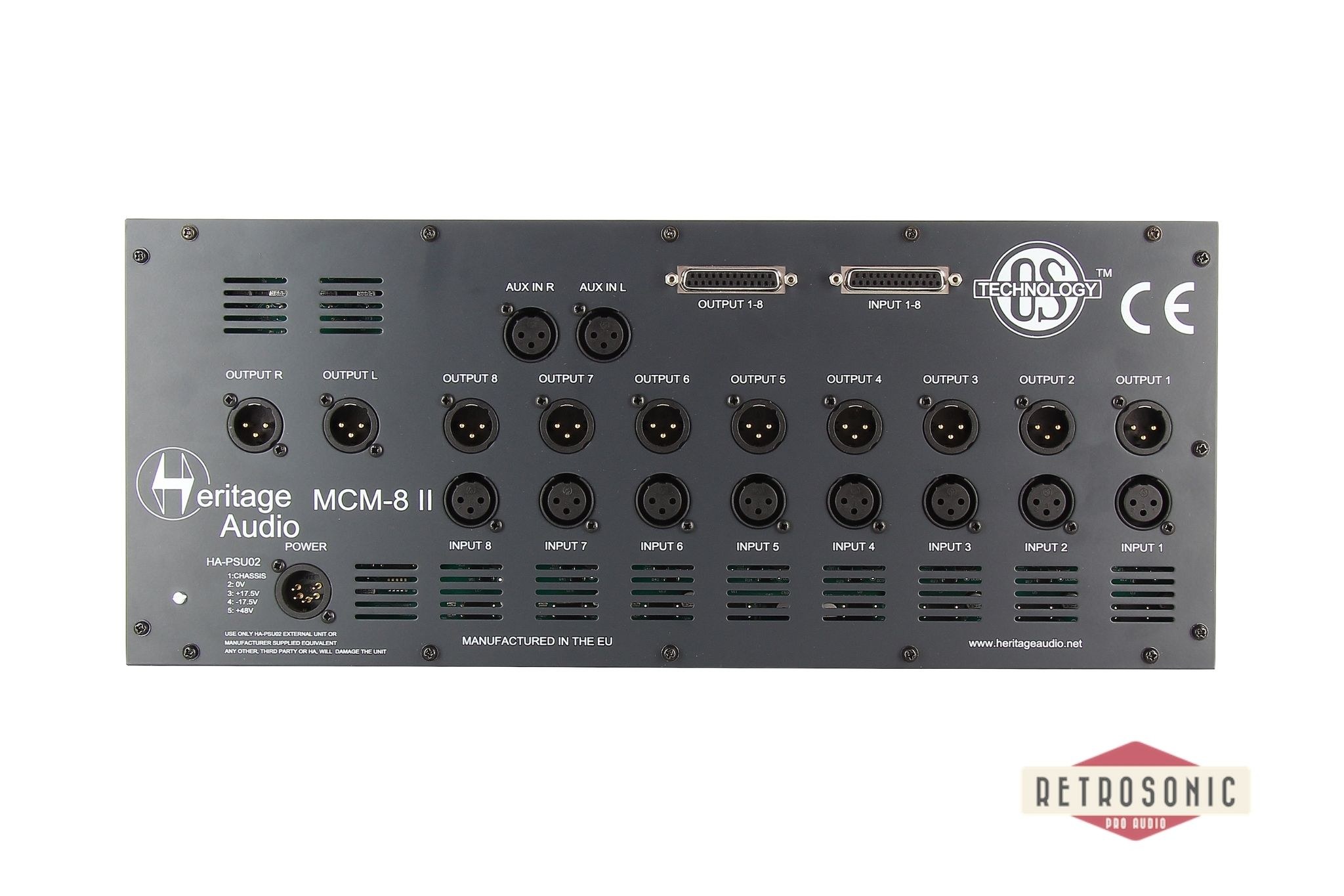 Heritage Audio MCM 8 V2 500 Ser. 8 module rack with 10 ch. mixer