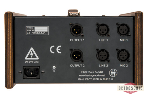 Heritage Audio Stereo Mic Preamp DI in Tabletop Format