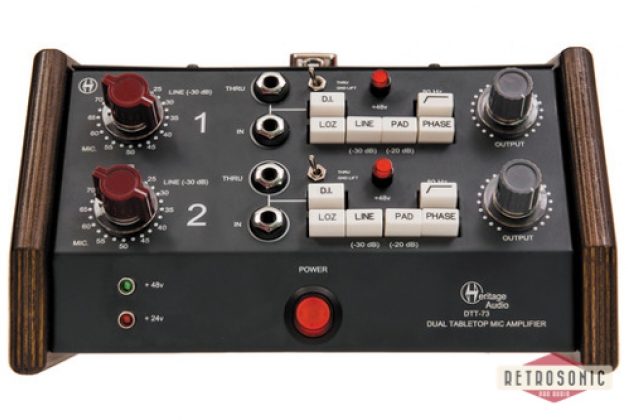 Heritage Audio Stereo Mic Preamp DI in Tabletop Format