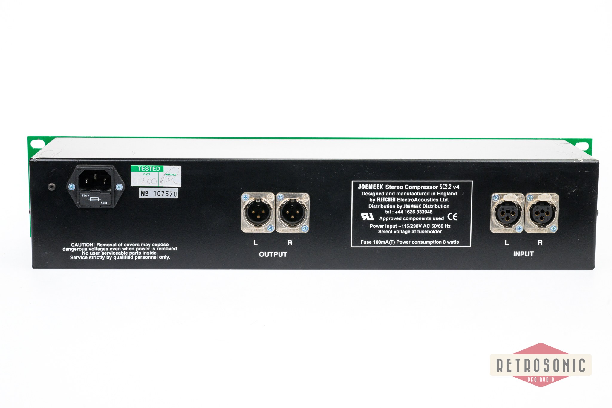 JoeMeek SC2.2 Photo Optical Stereo Compressor