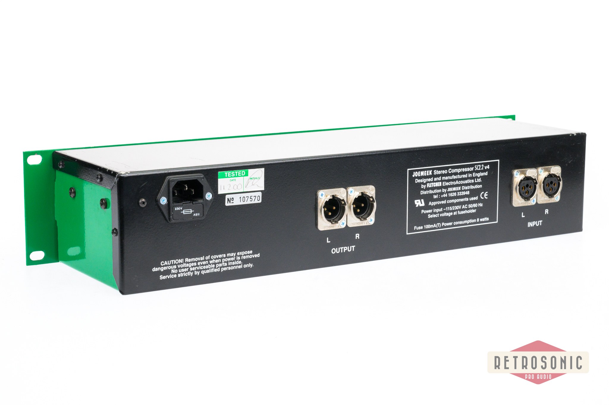 JoeMeek SC2.2 Photo Optical Stereo Compressor