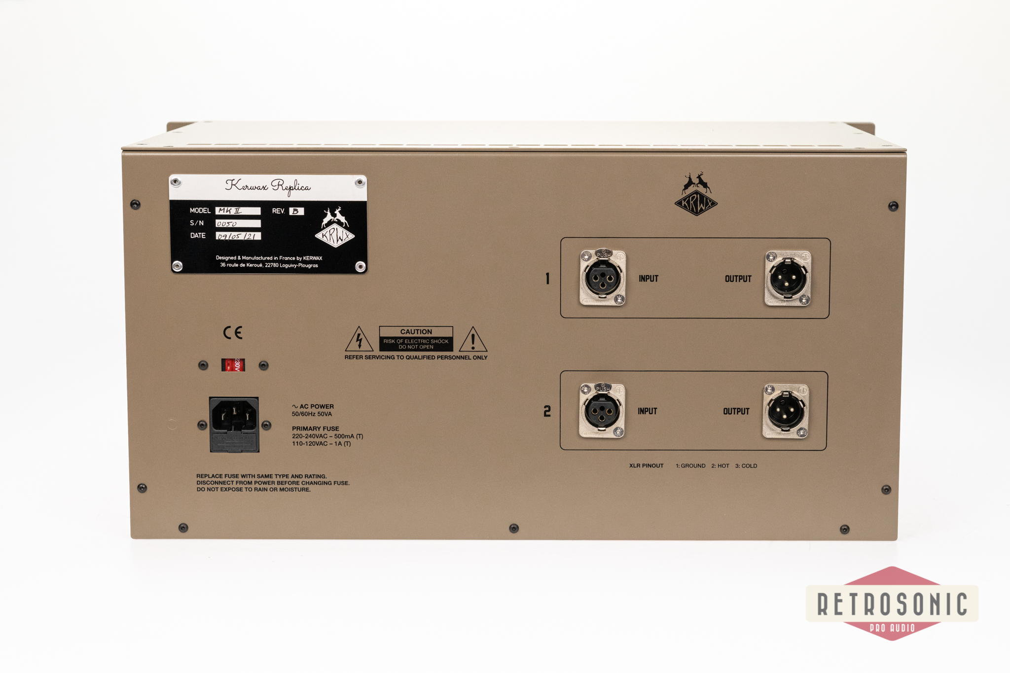 Kerwax Replica Stereo Tube Line Preamplifier