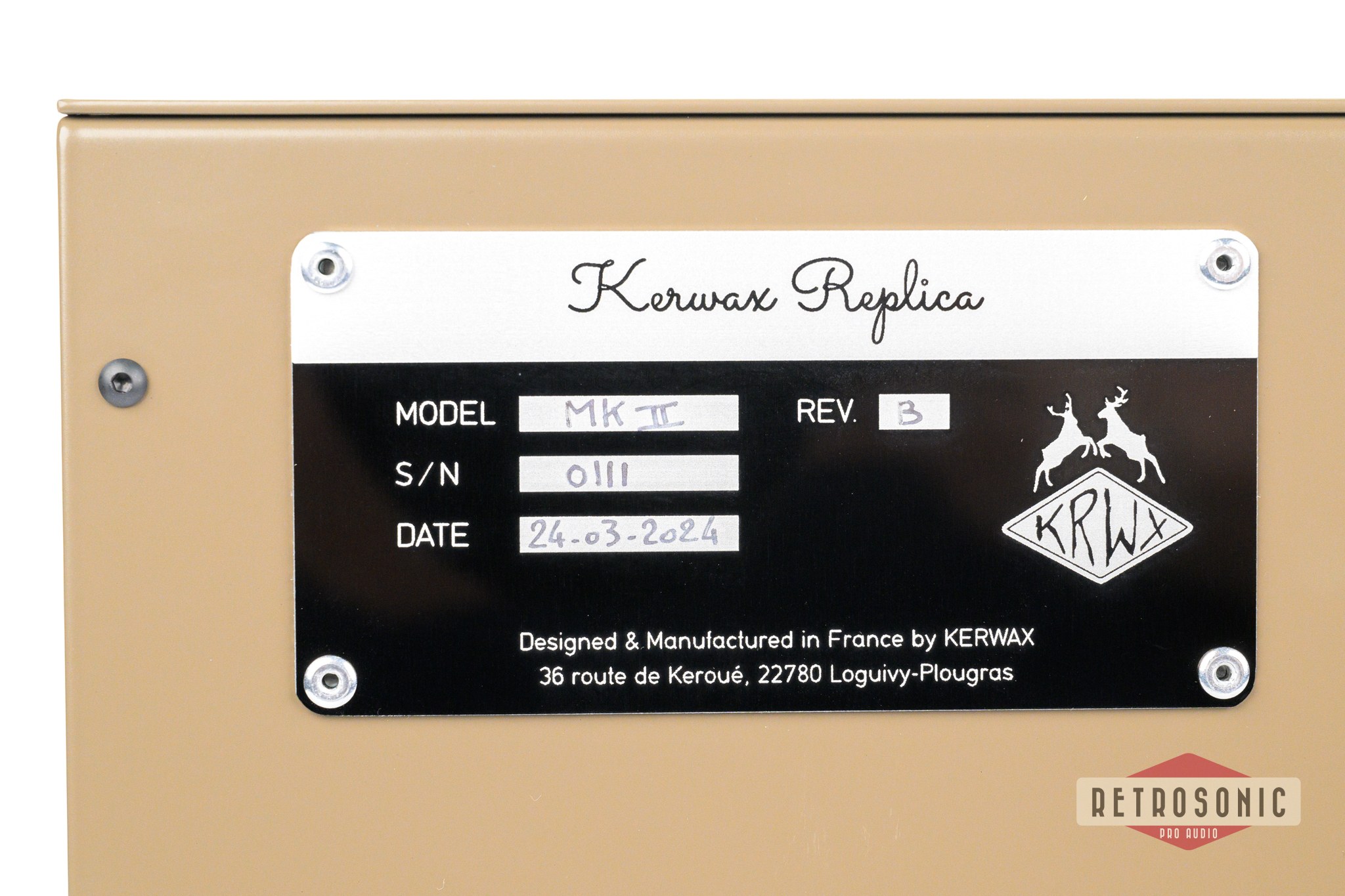 Kerwax Replica Stereo Tube Line Preamplifier