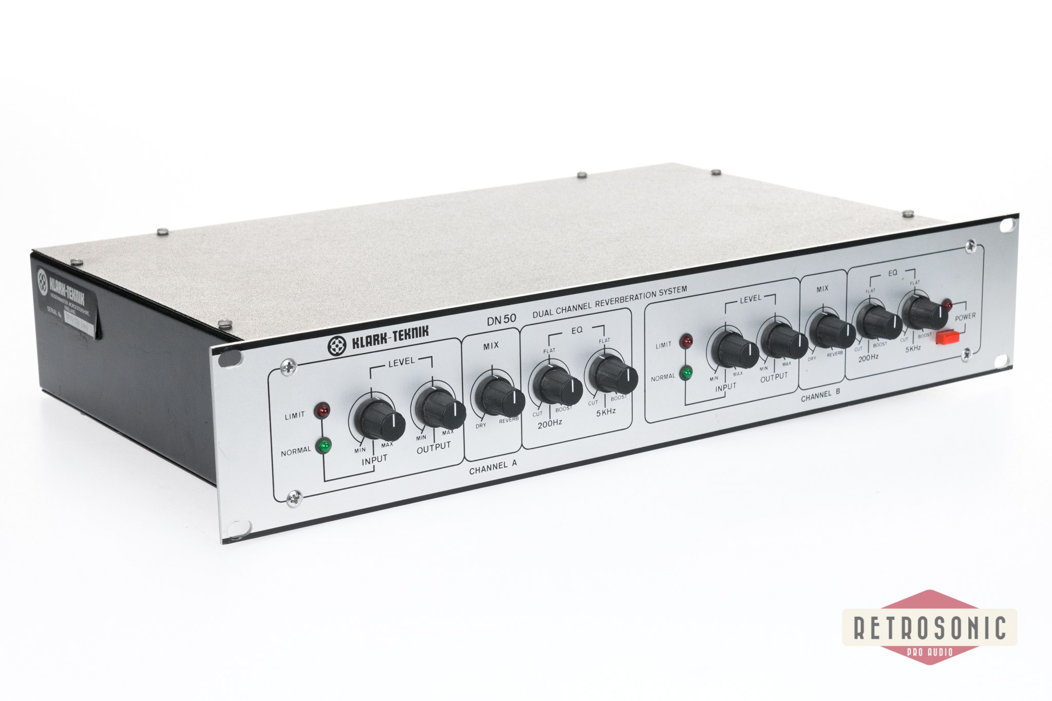 Klark-Teknik DN-50 Dual Reverberation System Spring Reverb