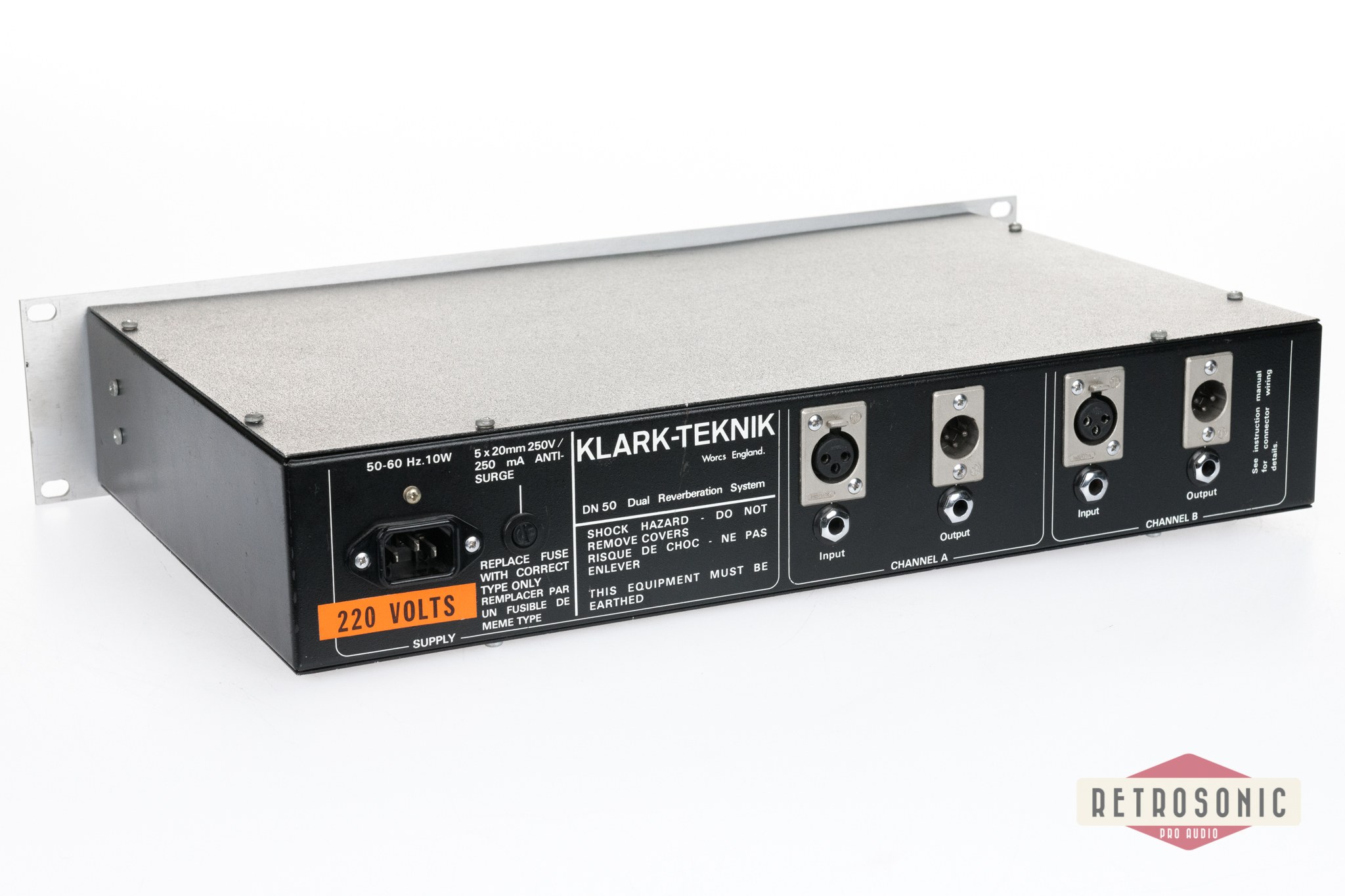 Klark-Teknik DN-50 Dual Reverberation System Spring Reverb