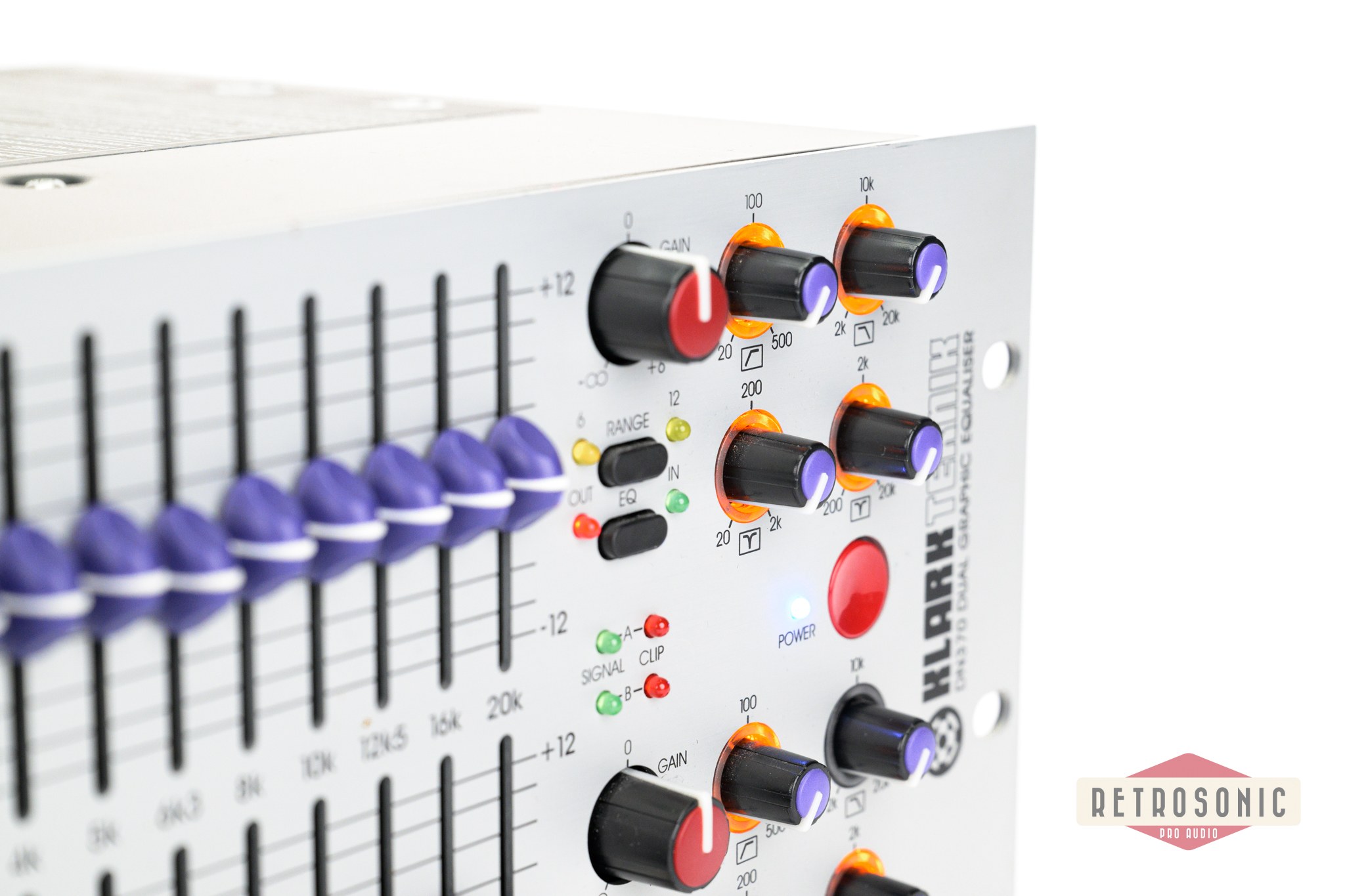 Klark Teknik DN370 Dual 30-Band Graphic Equalizer