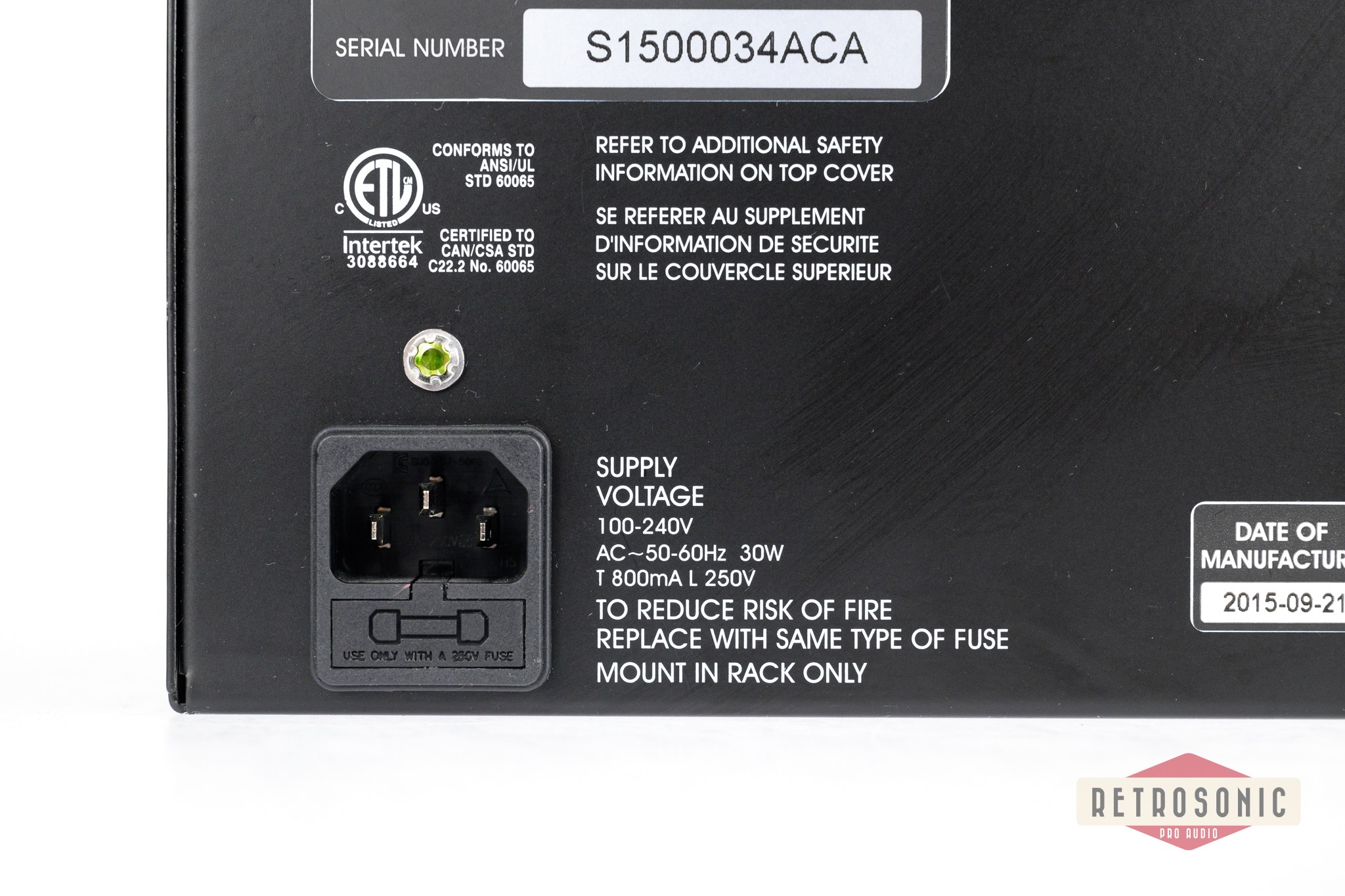 Klark Teknik DN370 Dual 30-Band Graphic Equalizer