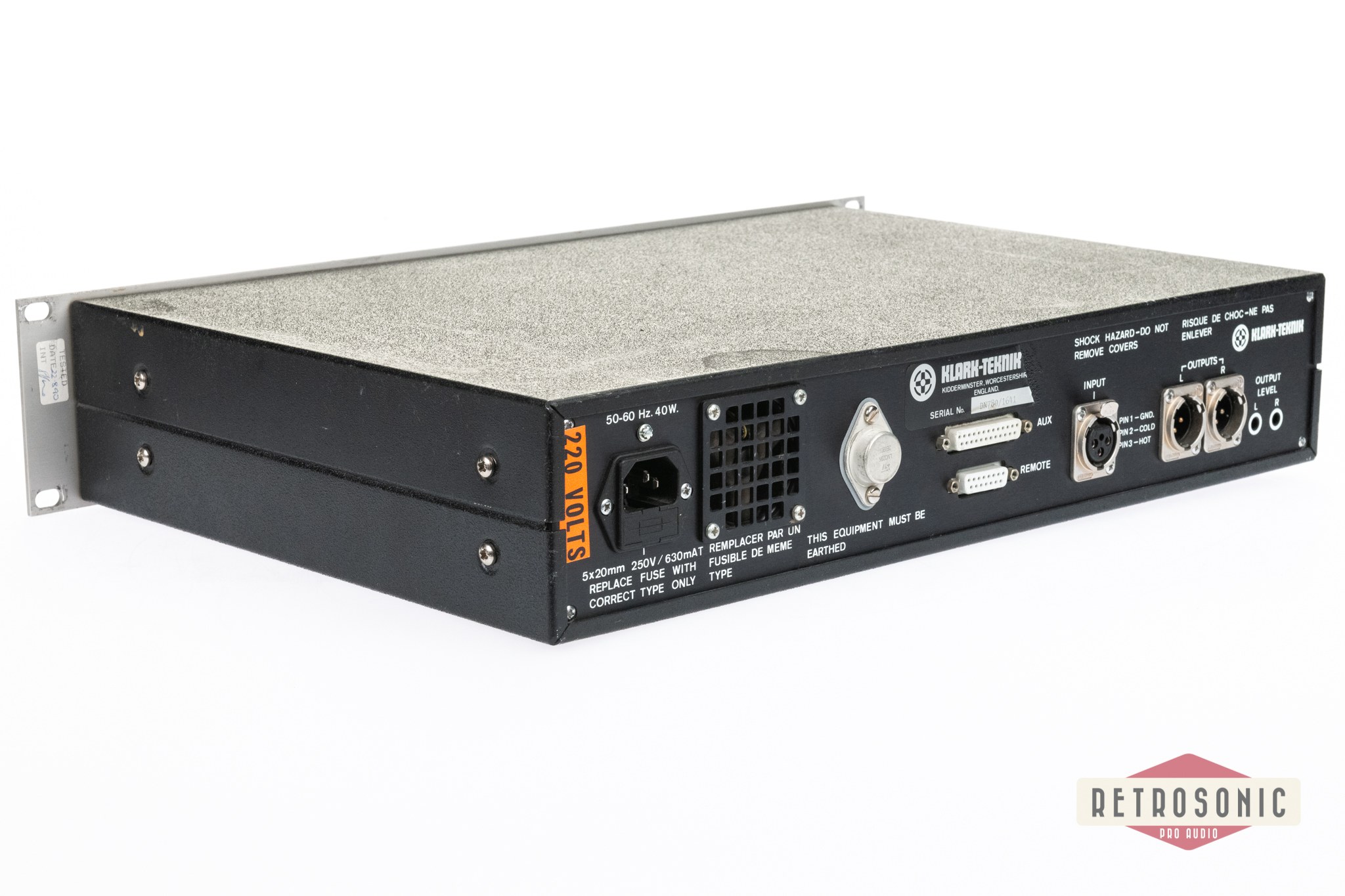 Klark Teknik DN780 Digital Reverberator / Processor