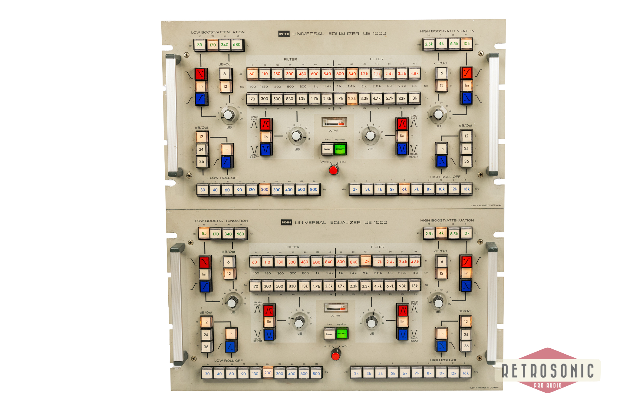 Klein & Hummel UE-1000 Discrete Program Equalizer Mastering Pair