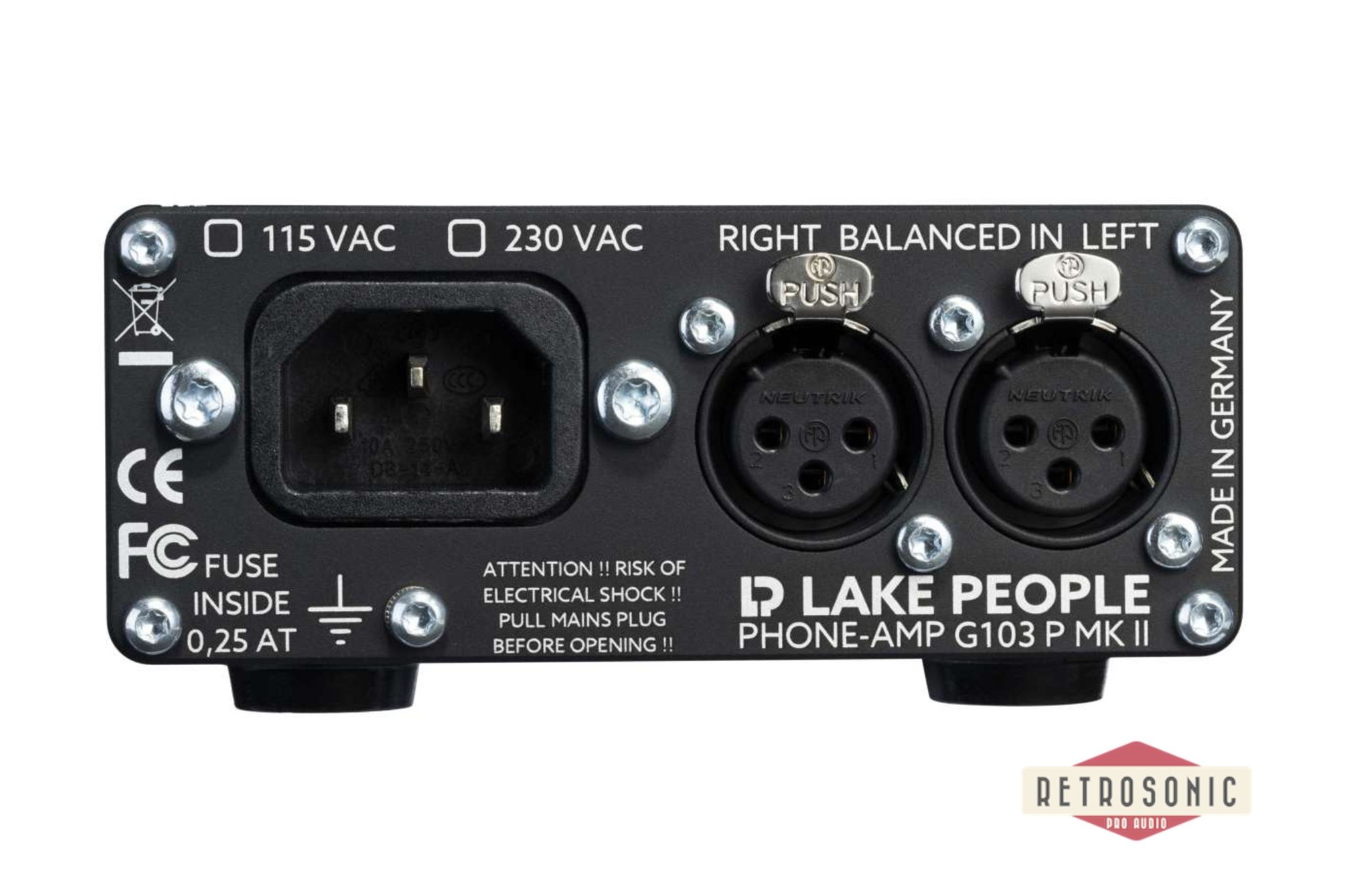 Lake People Phone-Amp G103-P MKII Broadcast Version