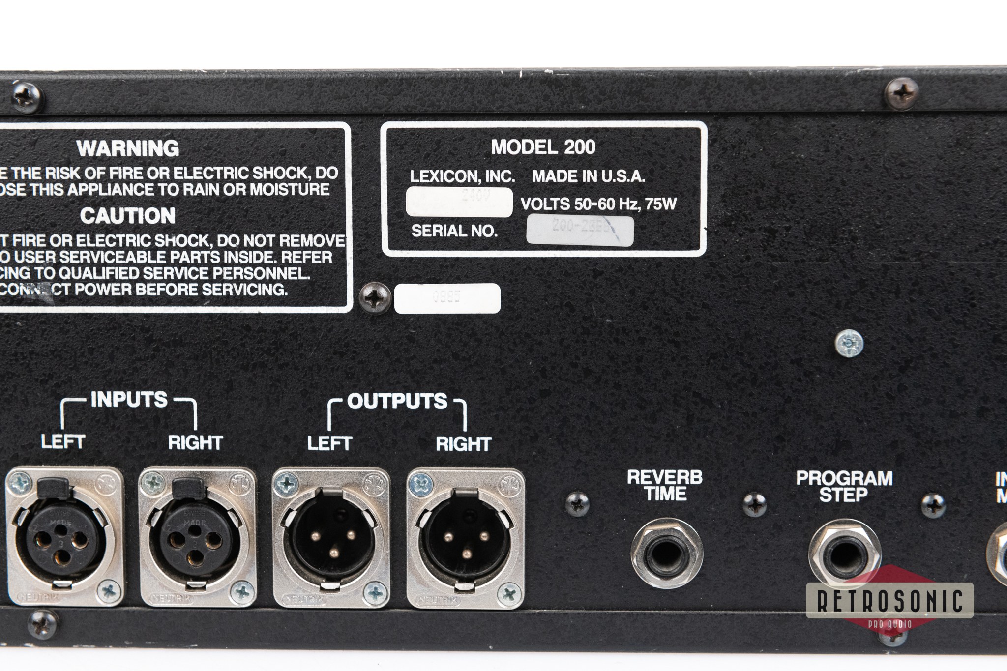 Lexicon Model 200 Digital Reverberator V.1.3