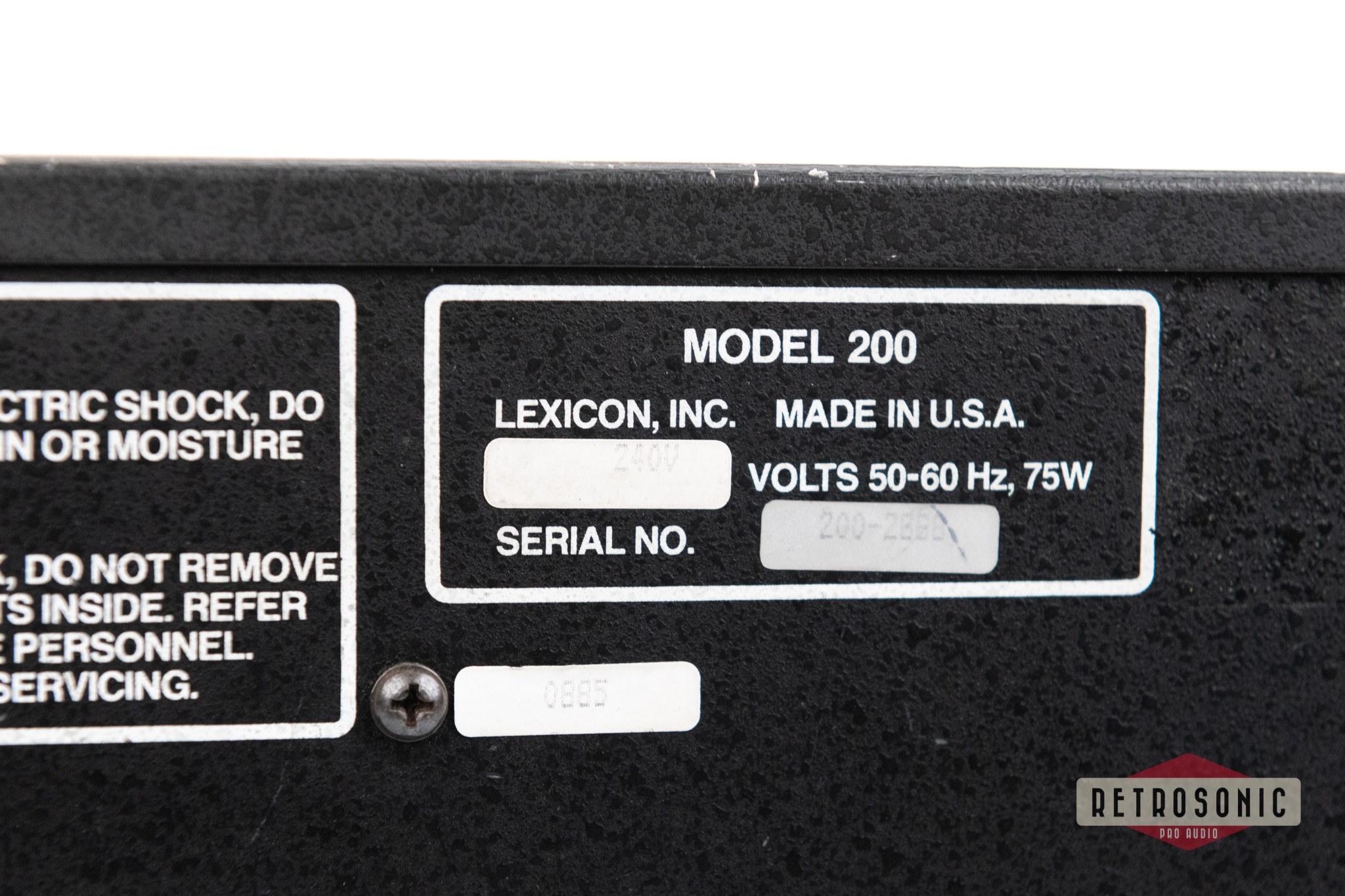 Lexicon Model 200 Digital Reverberator V.1.3