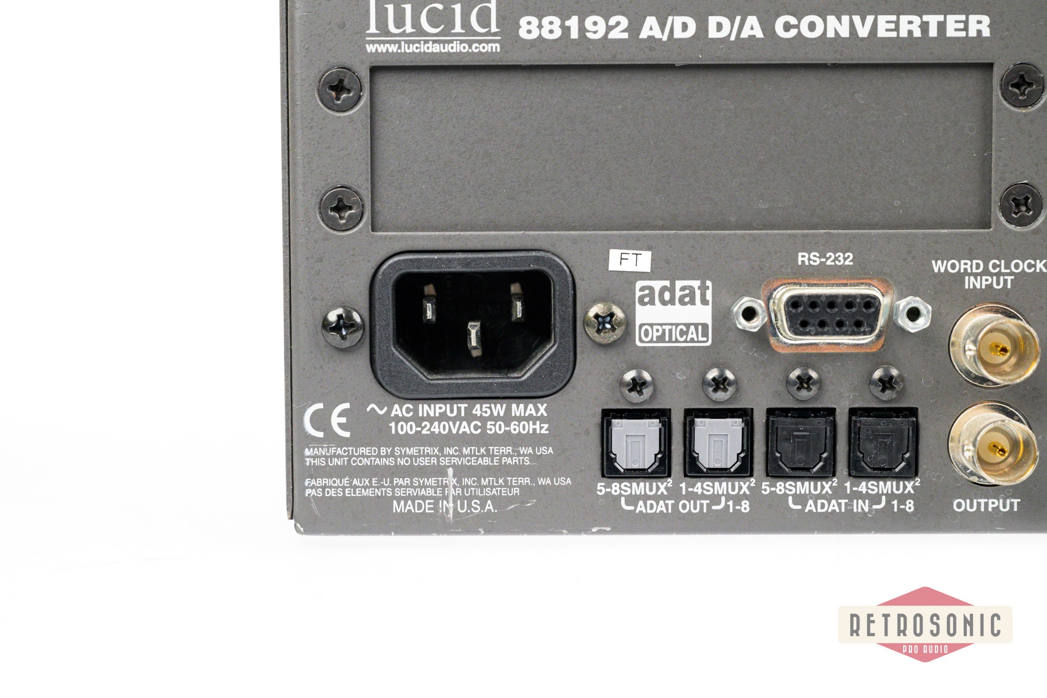 Lucid 88192 A/D D/A Converter. 4 channels working only!