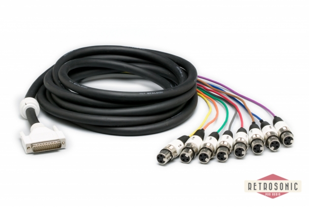 retrosonic - Lynx CBL-AIN85 Analog input cable. D25-8xXLR-F 5m