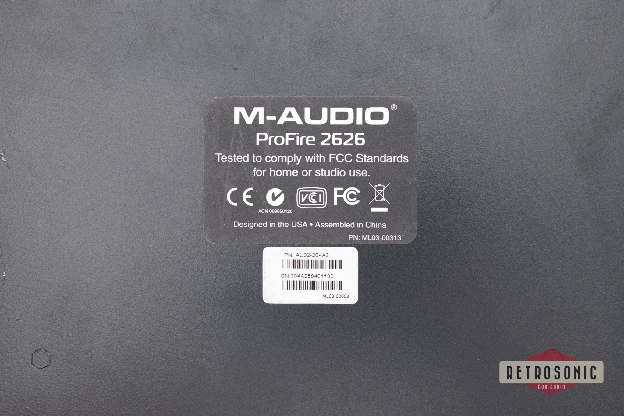 M-Audio ProFire 2626 FW Interface
