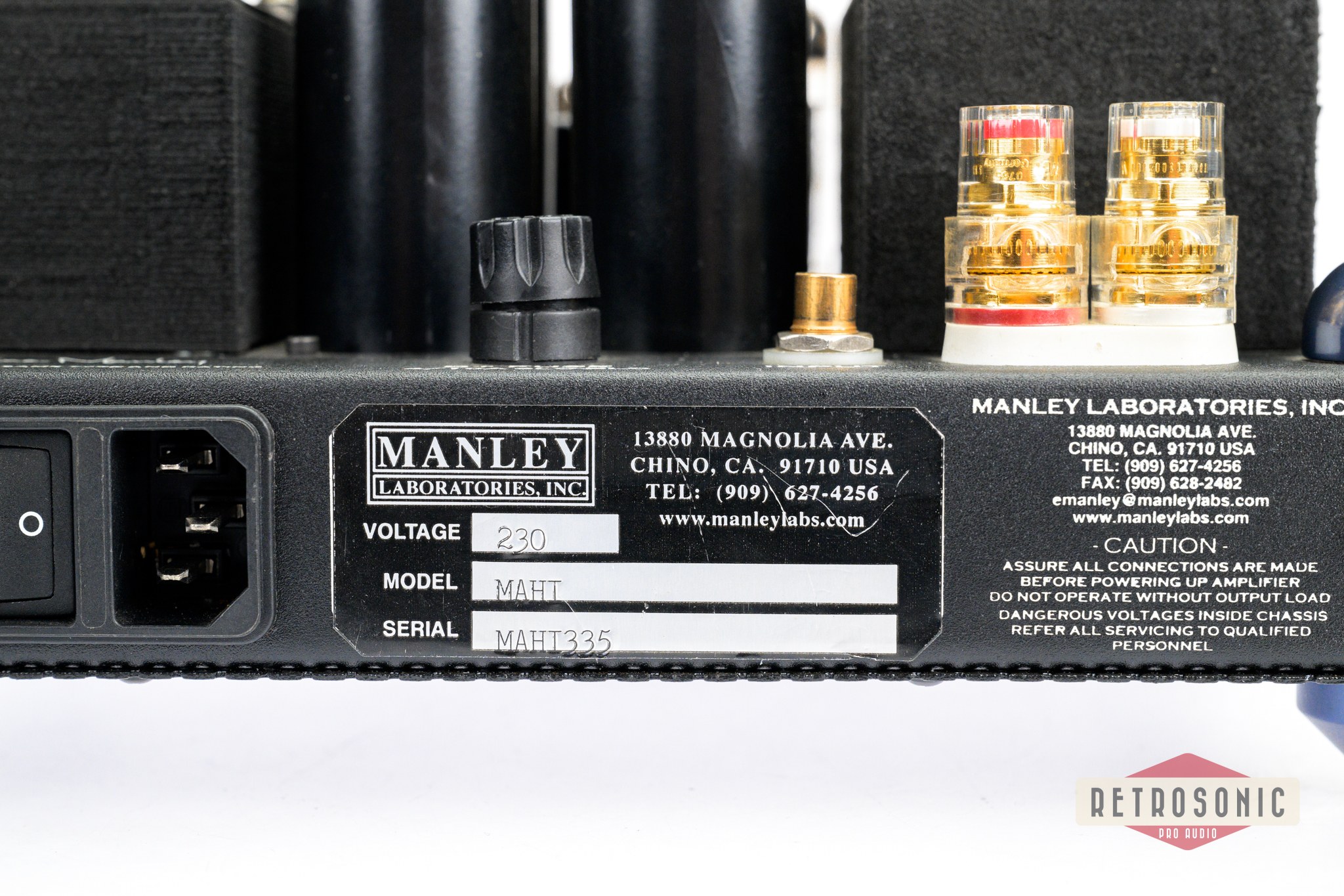 Manley Mahi Mahi Tube Amp Pair