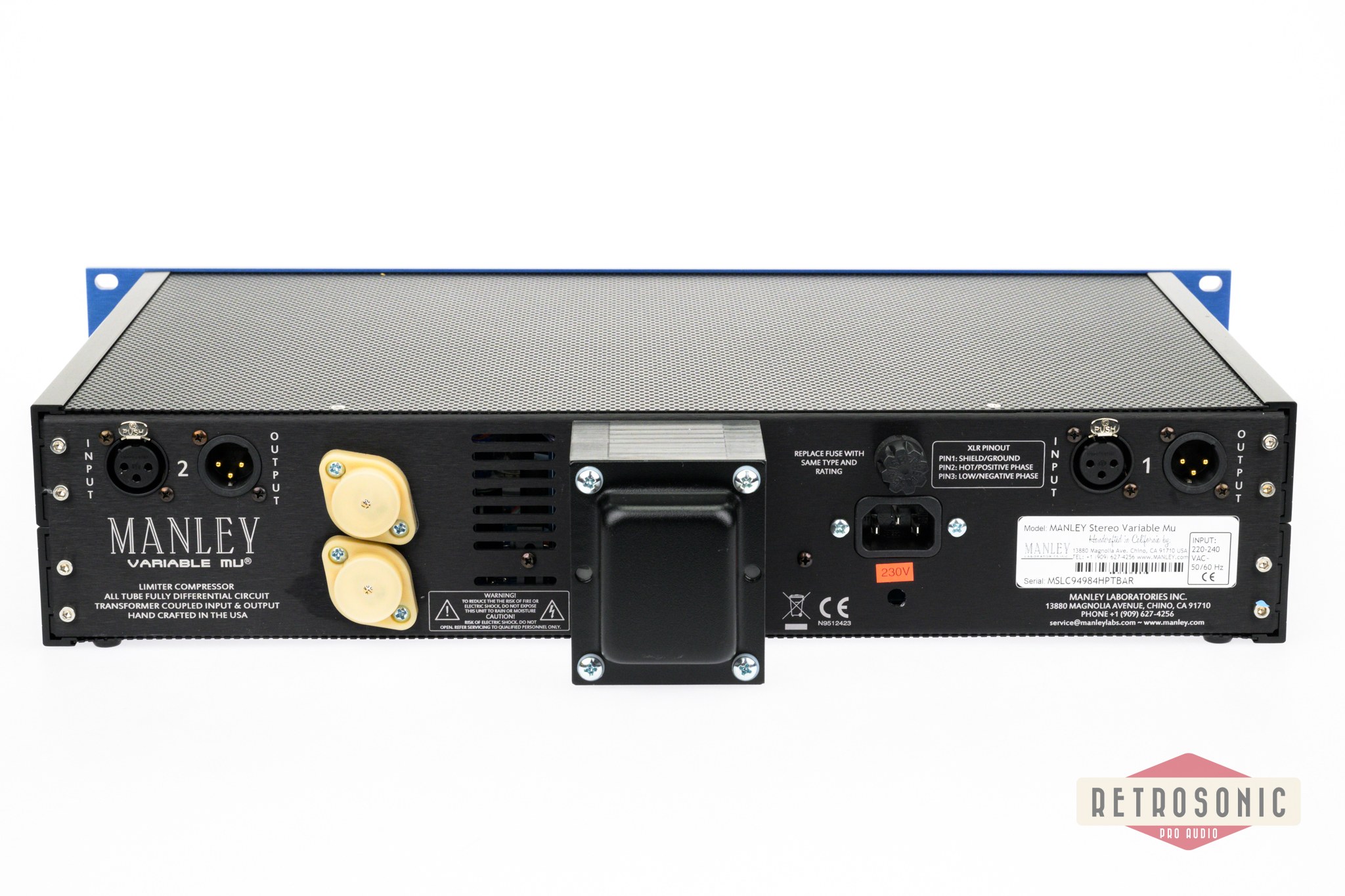 Manley Stereo Variable Mu w. T-Bar Mod Option 30th Anniversary