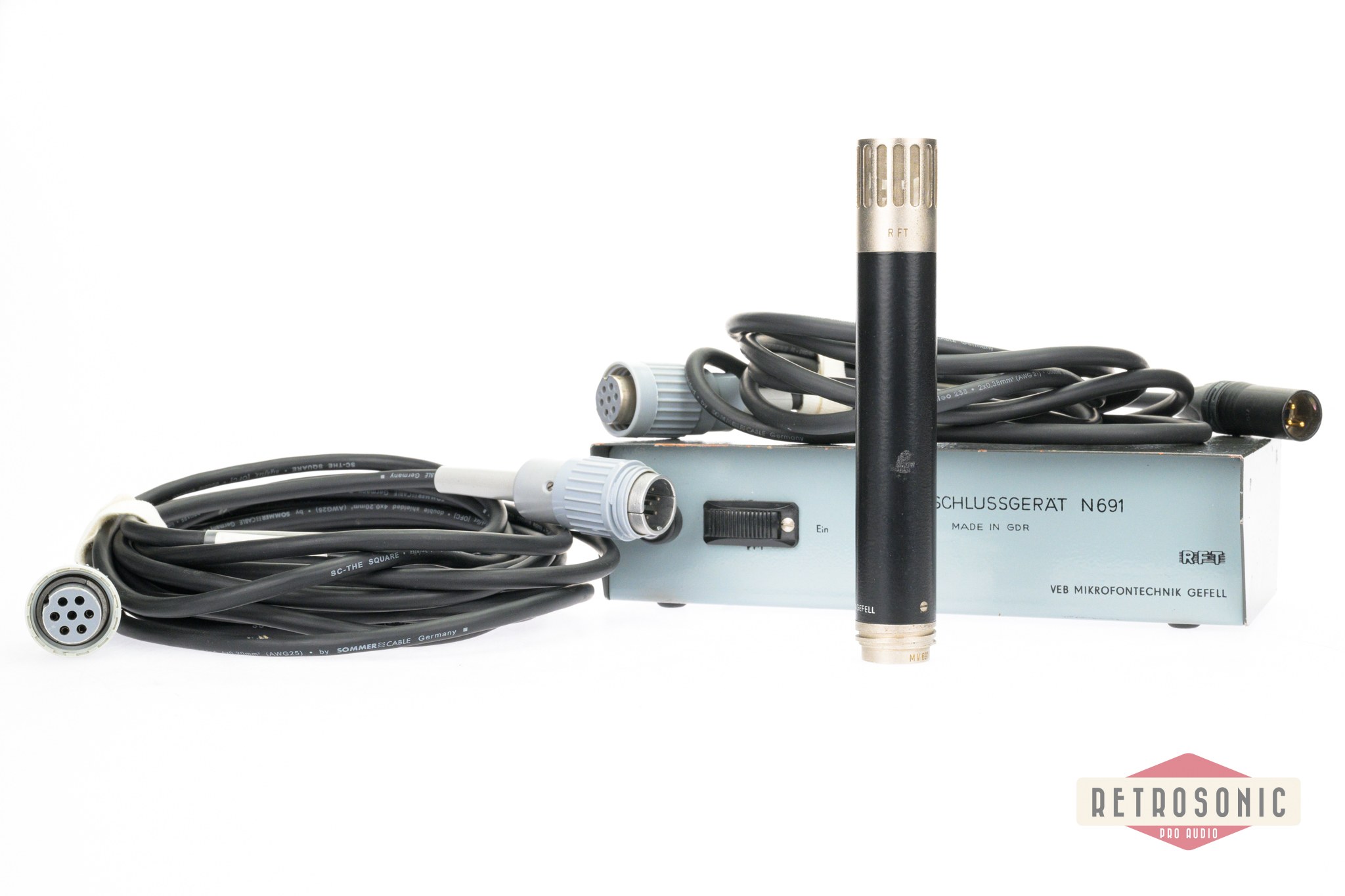 Microtech Gefell MV691/M70 12Volt Condenser Microphone, N691 PSU