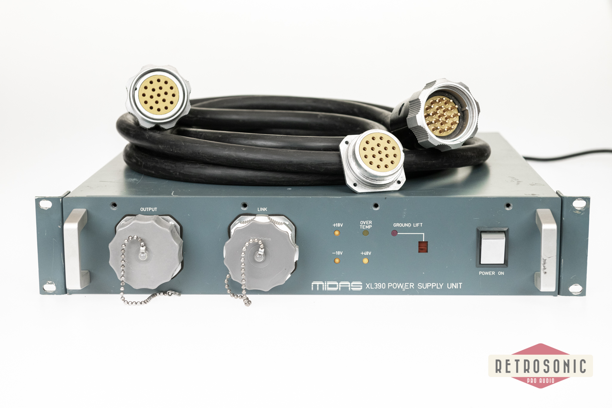 Midas XL3  XL390 PSU Unit + Socapex cable #XL390/342