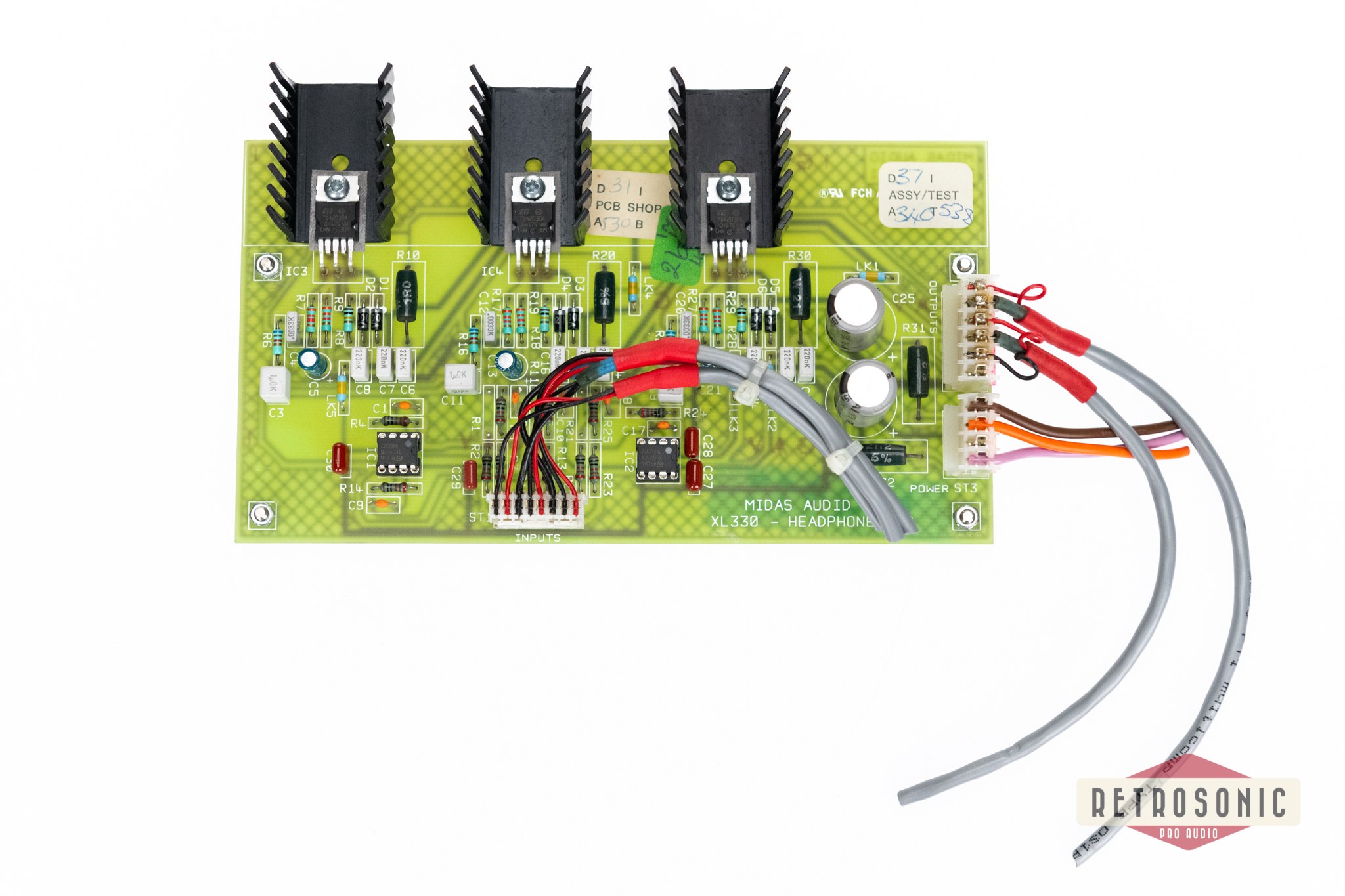 Midas XL4 XL330 Headphone Amp Inc. 2 pcs HP & Comms Panels