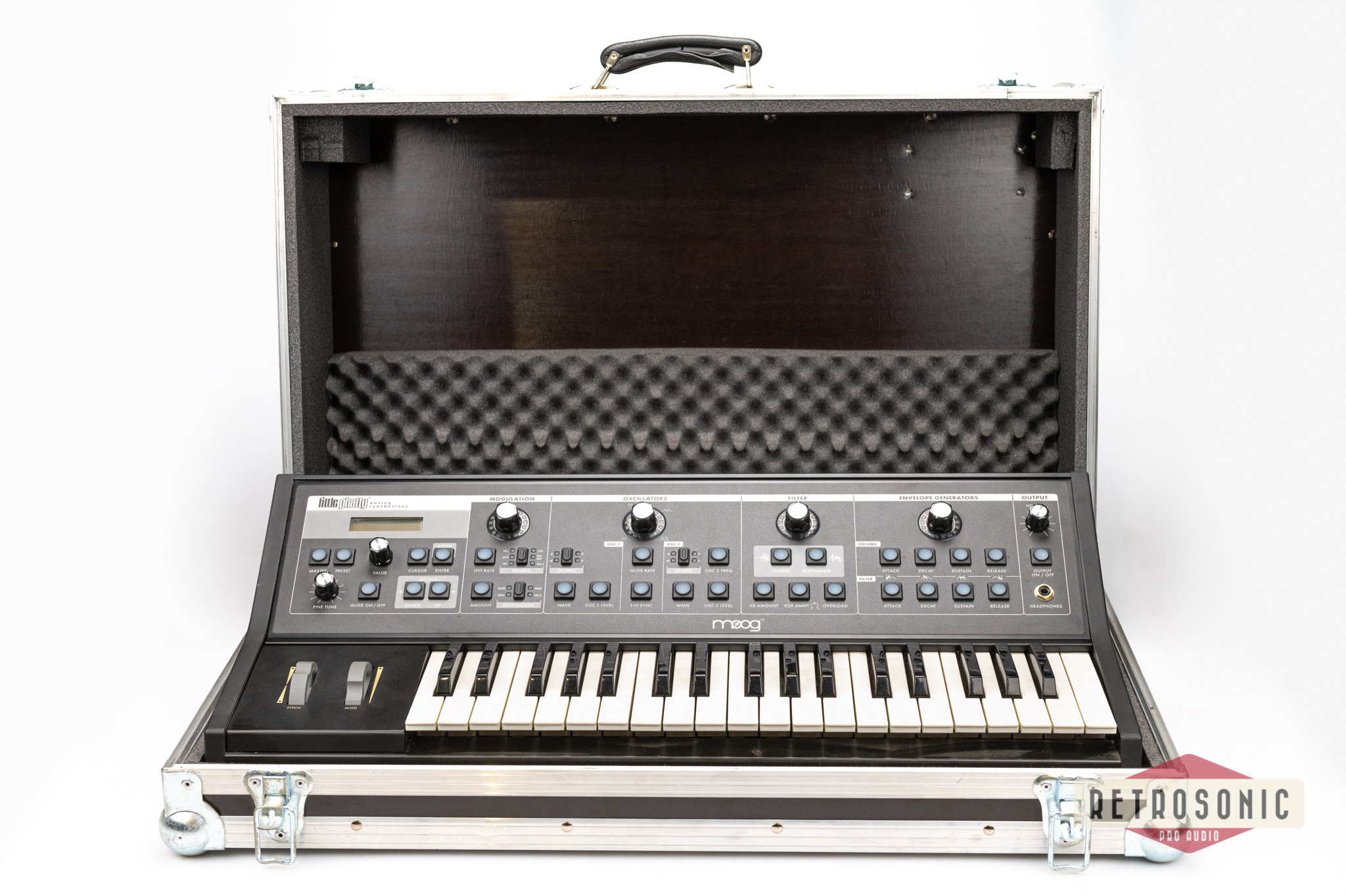 Moog Little Phatty Stage 2 Black Mono Synth w Case