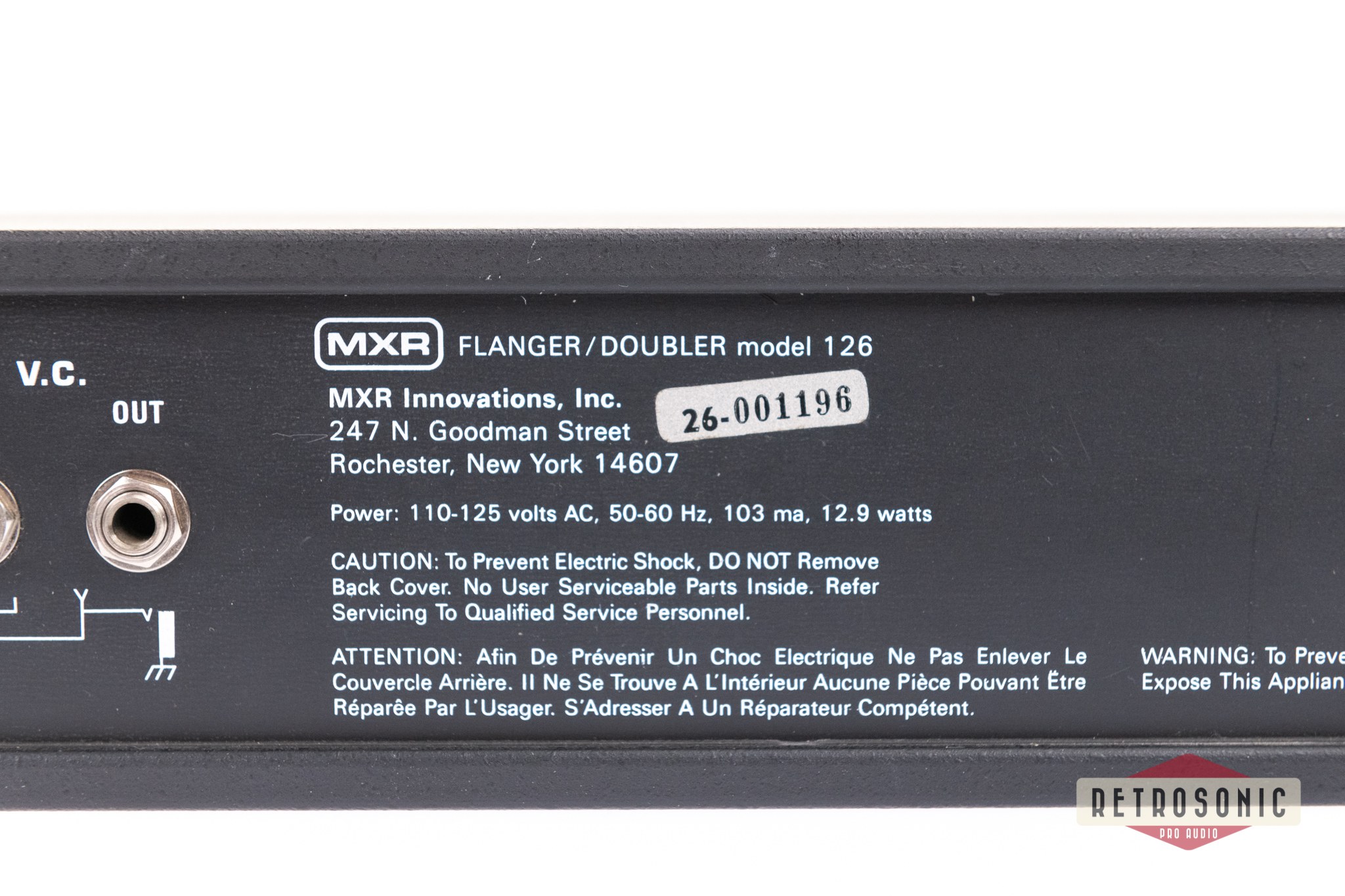 MXR 126 Flanger/Doubler