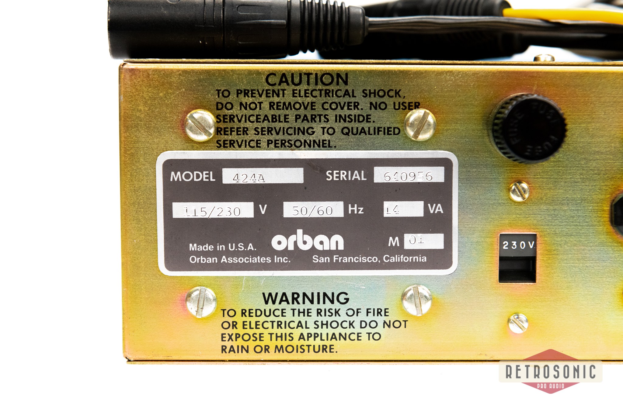 Orban 424A Gated Stereo Compressor