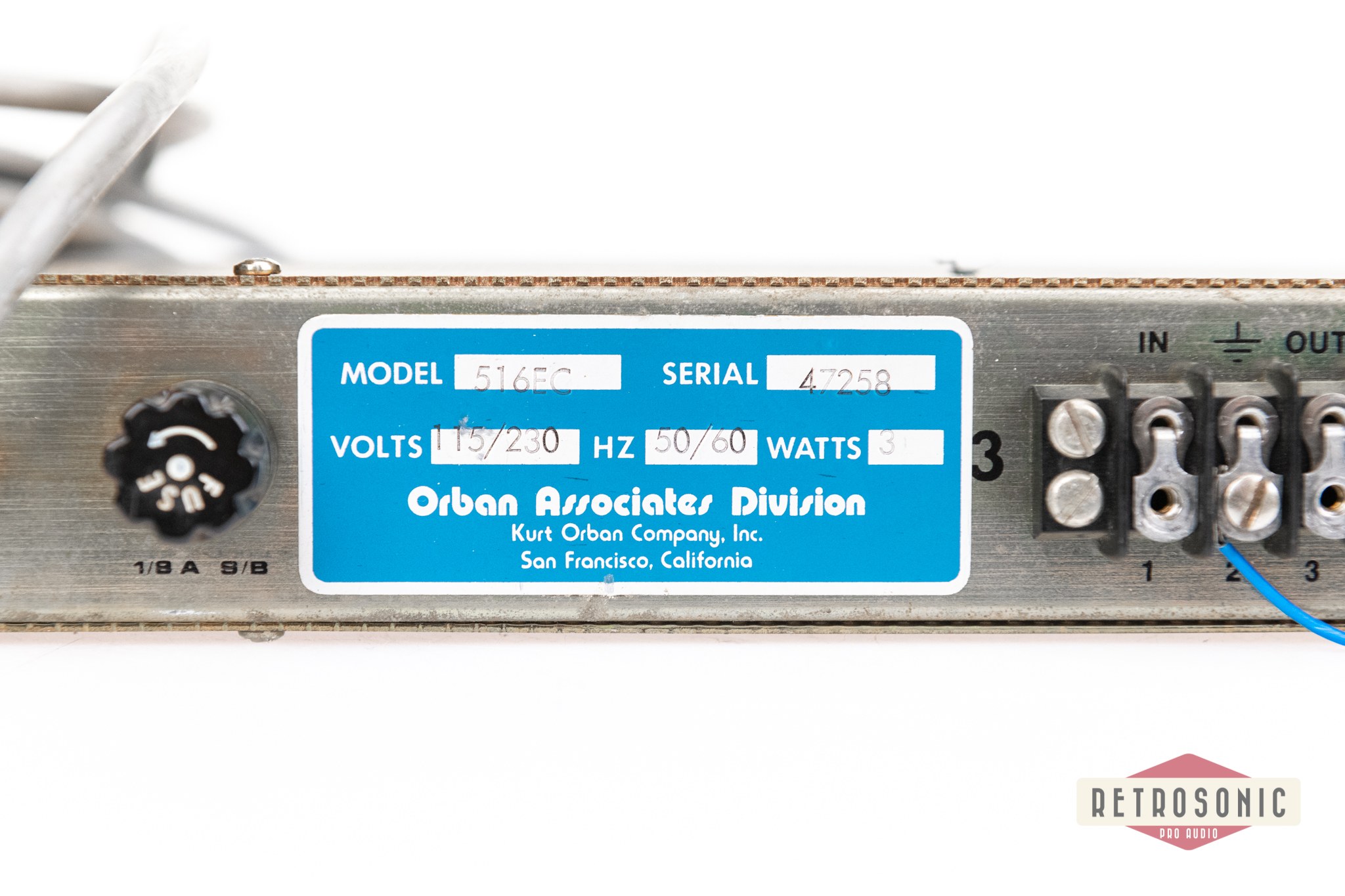 Orban Parasound Model 516 EC Dynamic Sibilance Controller