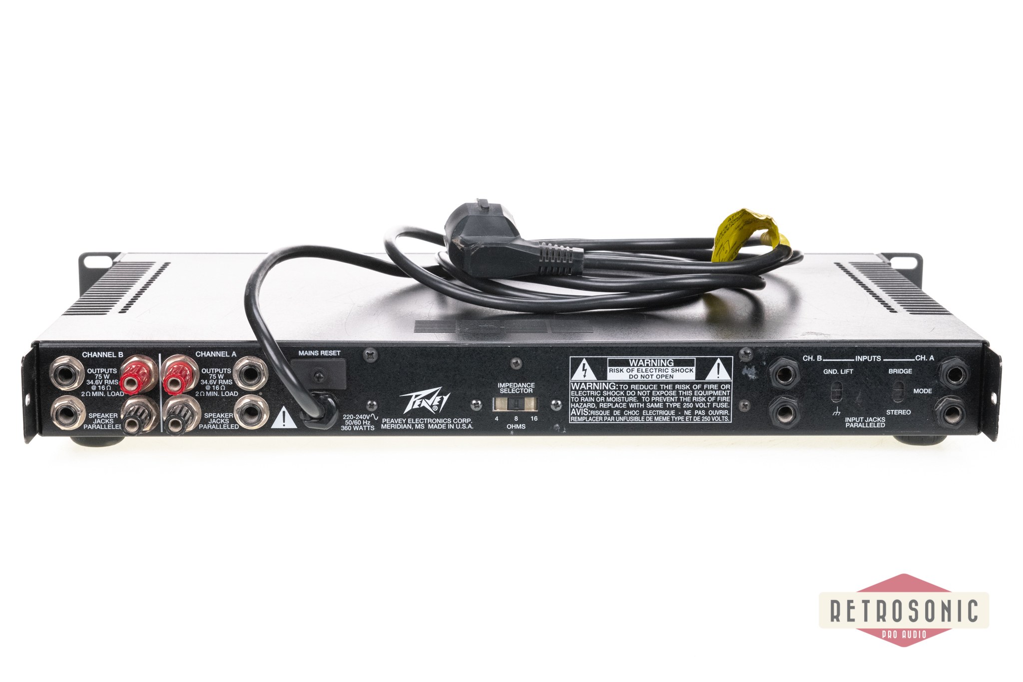 Peavey CS 200x Professional 2x110W Amplifier