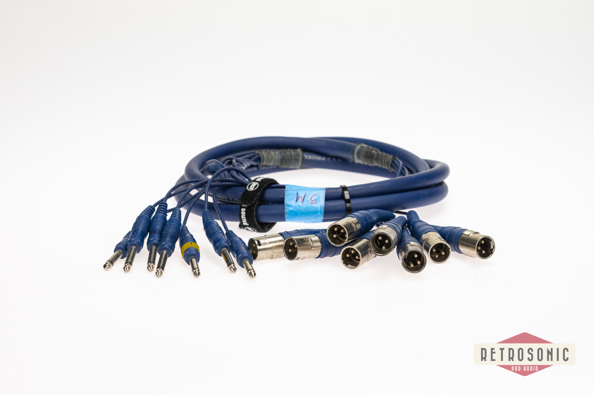 Proel 8-pair 3m TS-XLR-M