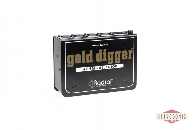 retrosonic - Radial Gold Digger 4-Channel Mic Selector