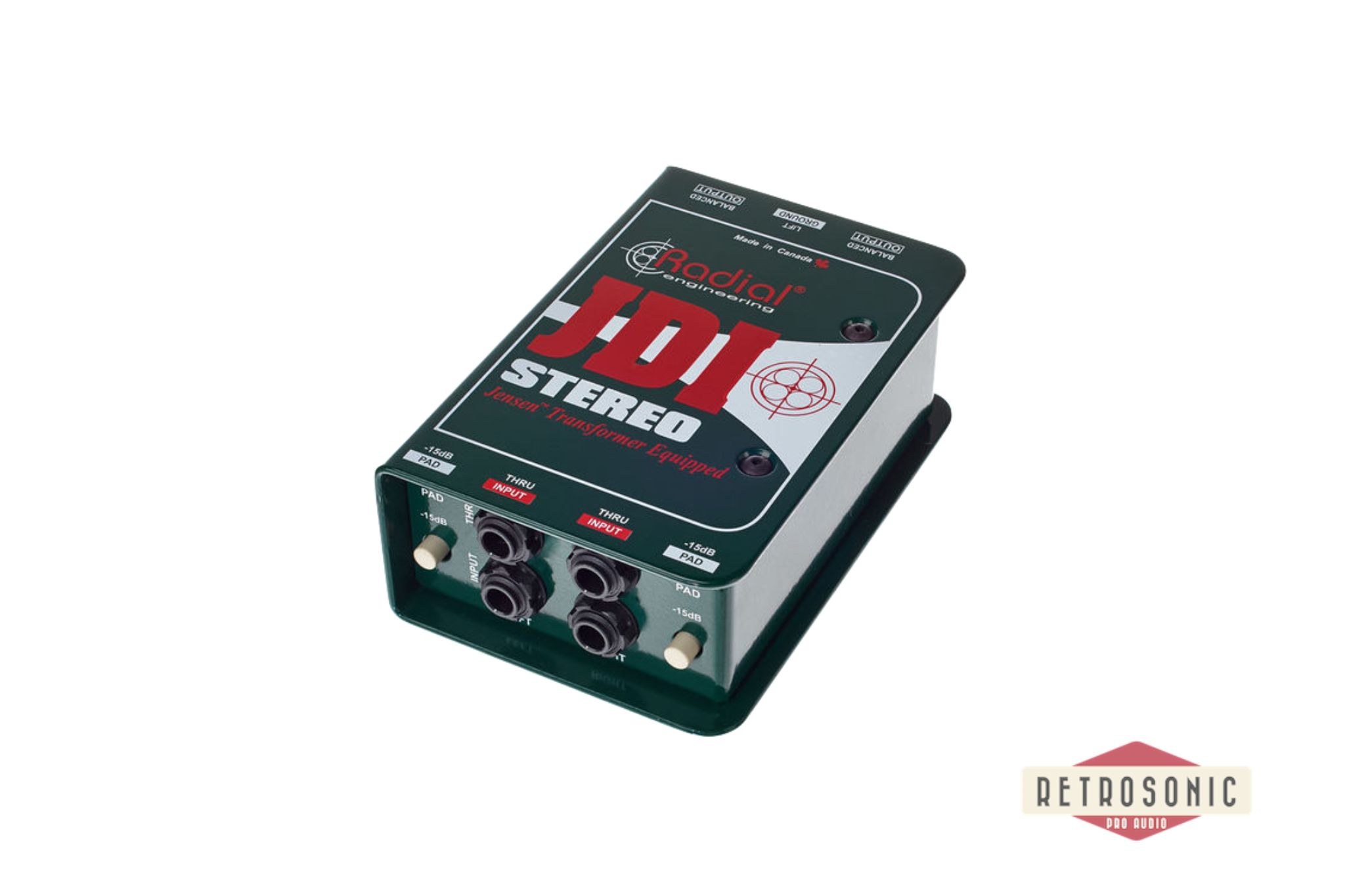 Radial JDI Stereo Passive Direct Box