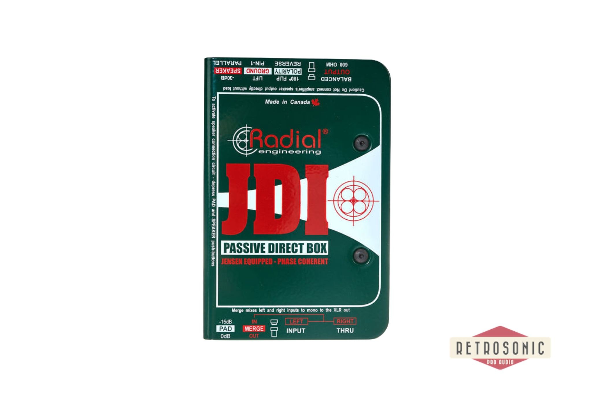 Radial Passive single channel direct box with Jensen transformer
