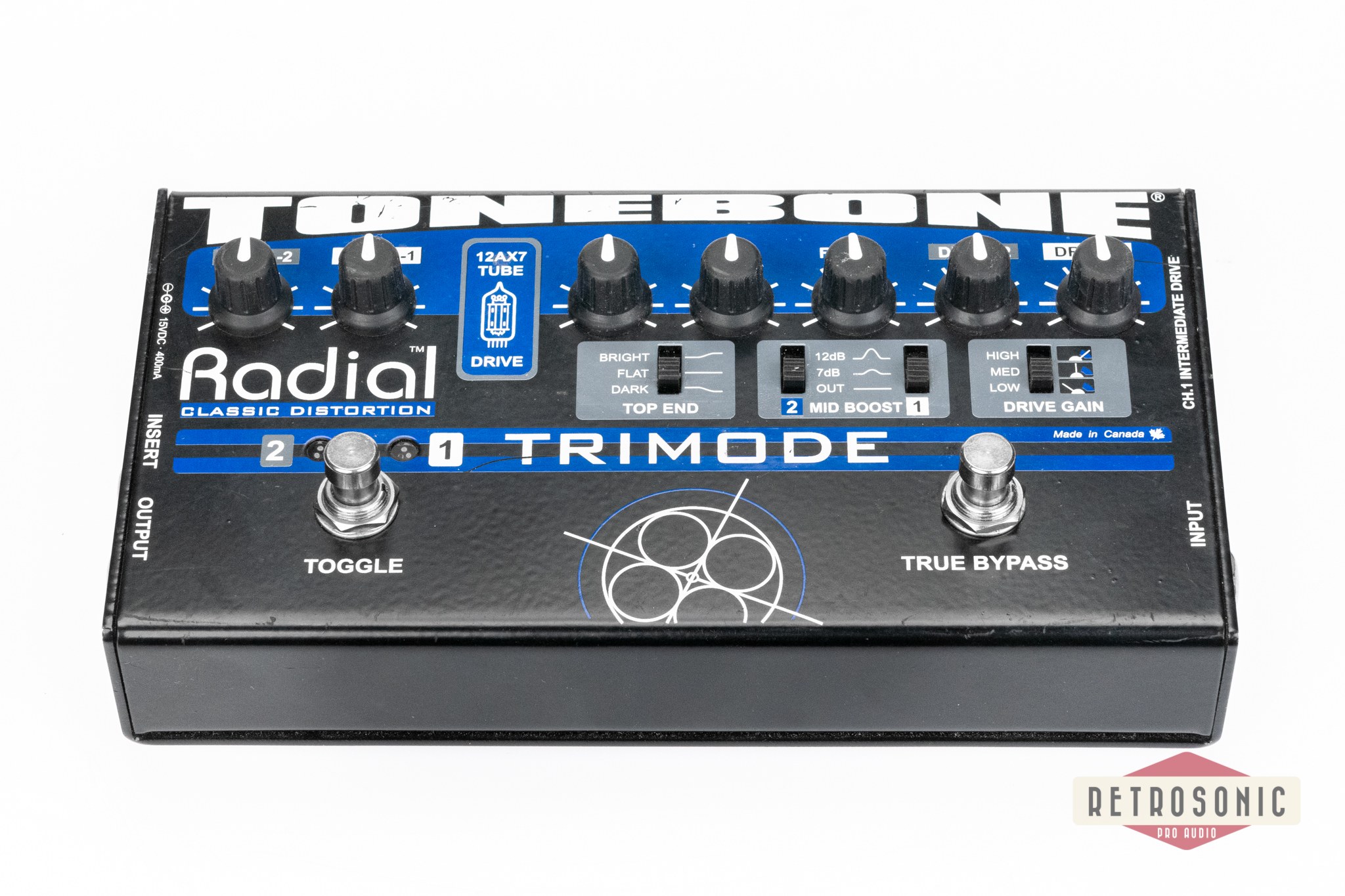 Radial Tonebone Trimode Distortion and EQ Pedal