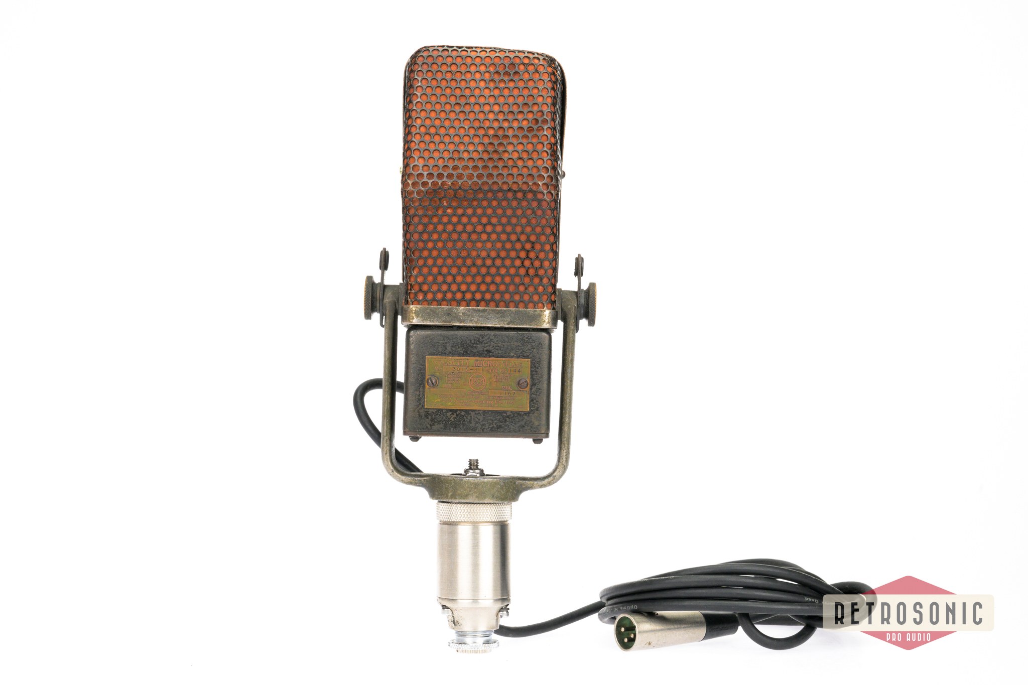 RCA Type Photophone PB 144, MI-3015-B Vintage Ribbon Mic year 1936