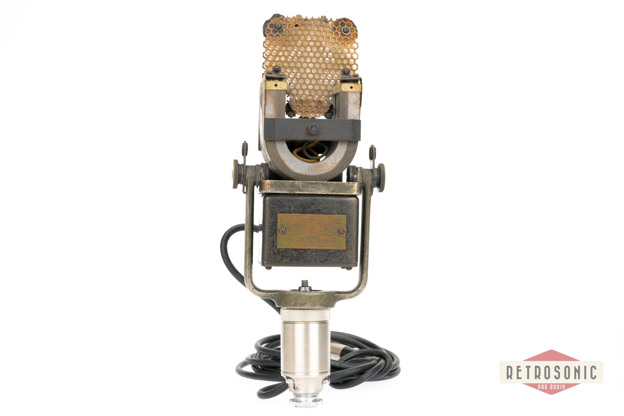 RCA Type Photophone PB 144, MI-3015-B Vintage Ribbon Mic year 1936