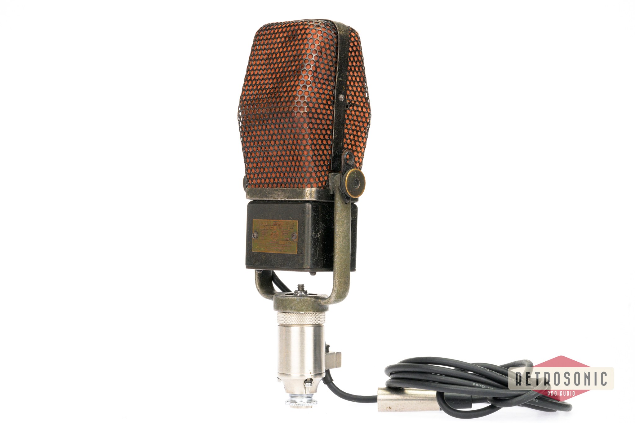 RCA Type Photophone PB 144, MI-3015-B Vintage Ribbon Mic year 1936