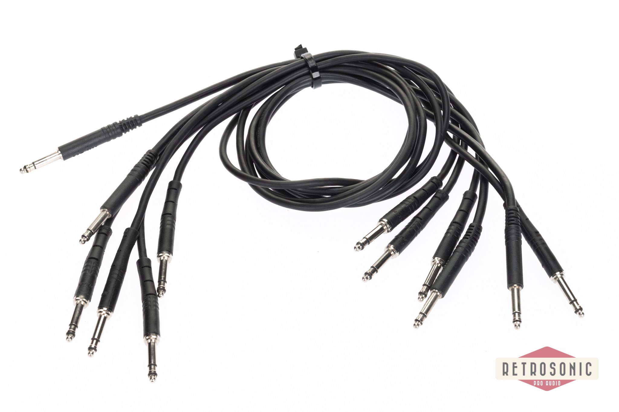 Rean Bantam Patch Cord 60cm set of 8 pcs black