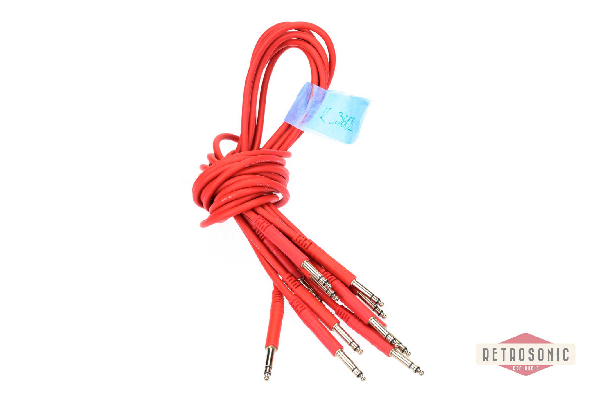 Rean TT Patch Cable Red 80 cm. 6pcs