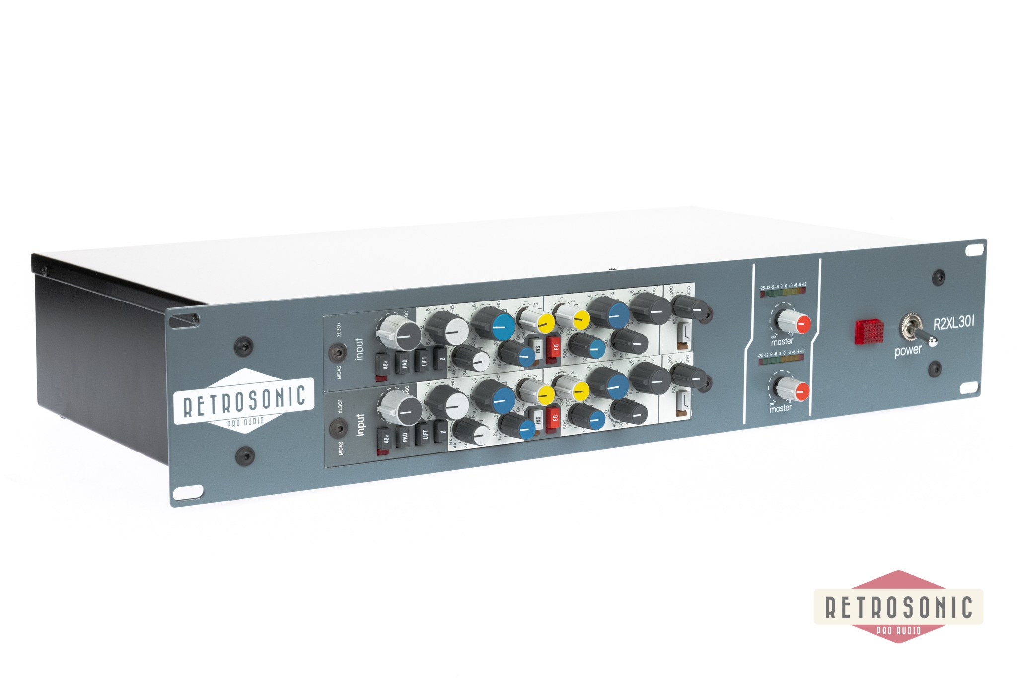 Retrosonic Pro Audio R2XL301 Midas XL3 Dual Mic Pre and EQ