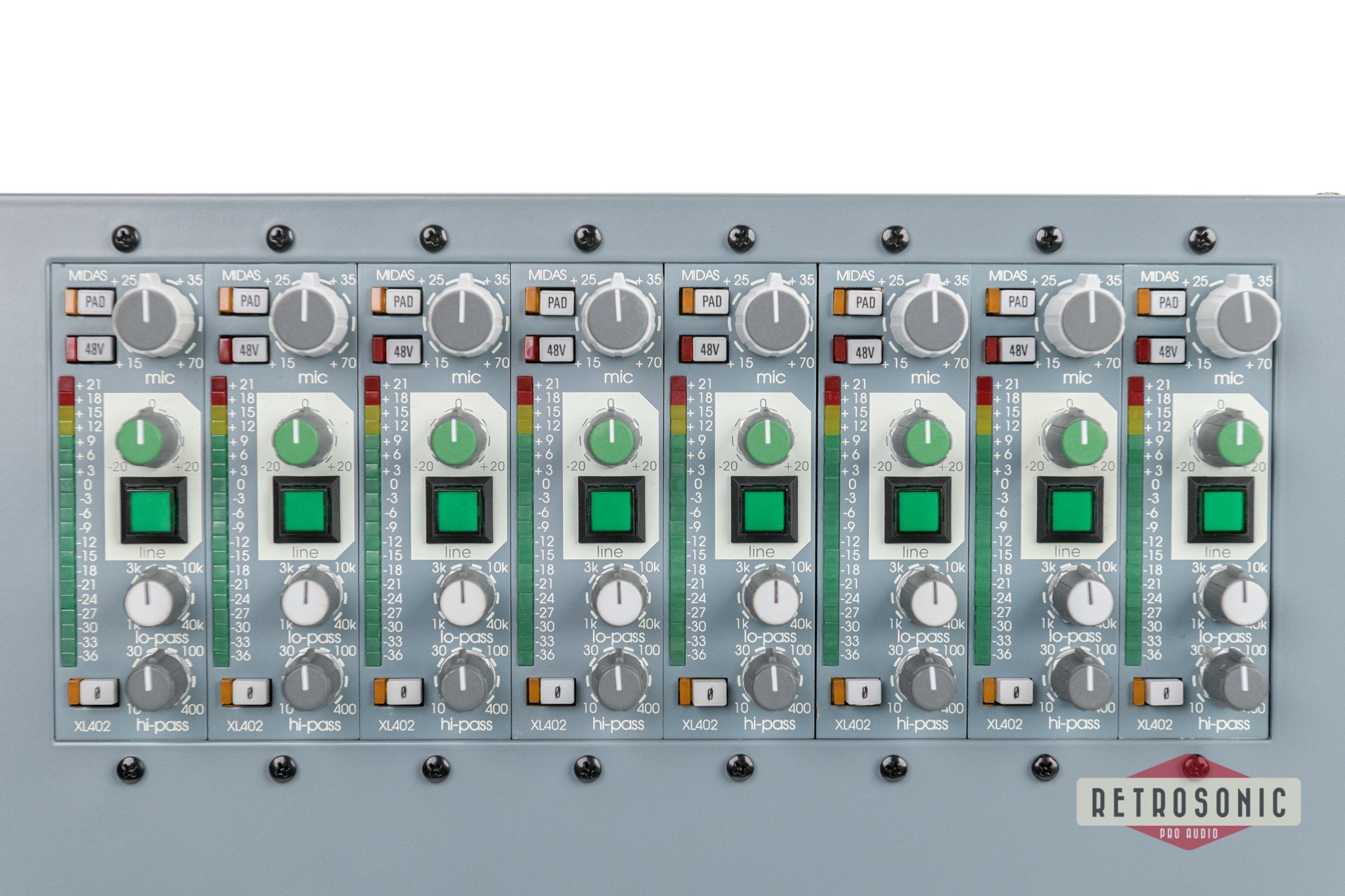 Retrosonic Pro Audio R8XL401 Original Midas XL4 8-ch Mic Pre EQ