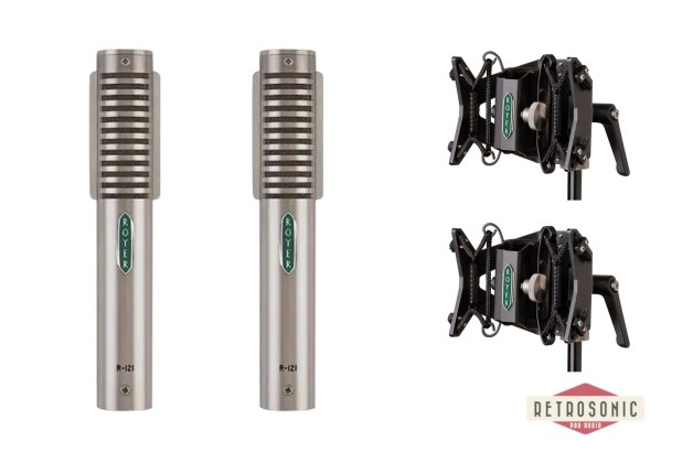 Royer R-121 Matched Pair with 2 x RSM- SS1 Sling Shock Mounts