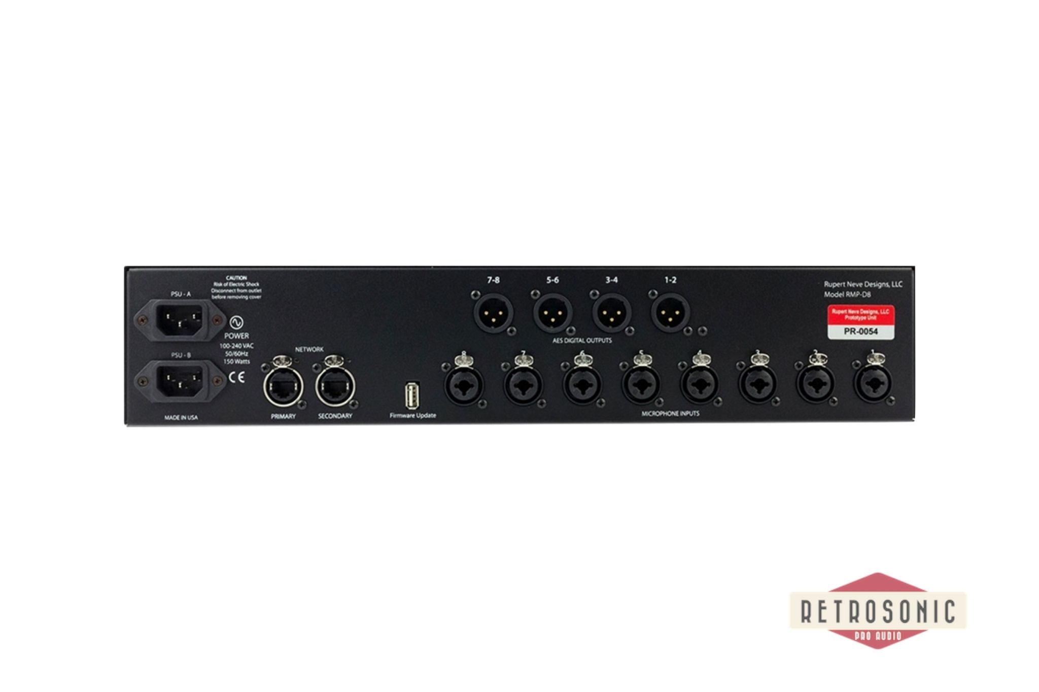 Rupert Neve Designs RMP-D8 8-Channel Class-A Remote Control Dante Mic Pre