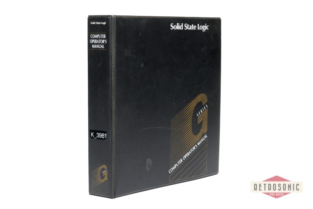 Solid State Logic SSL 4000 G Series Computer Operators Manual 1990