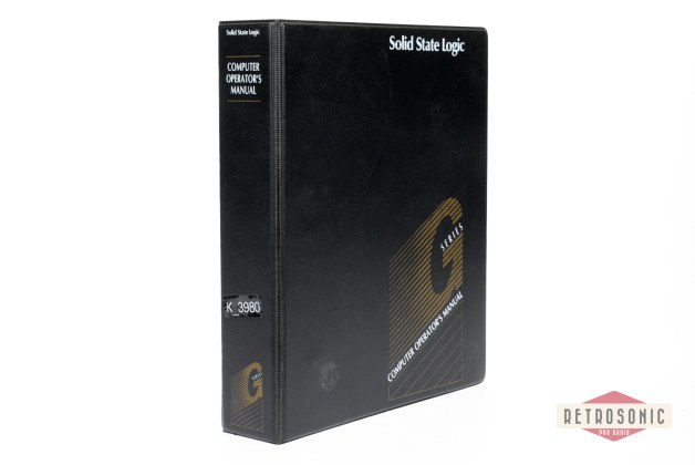 Solid State Logic SSL 4000 G Series Computer Operators Manual 1996