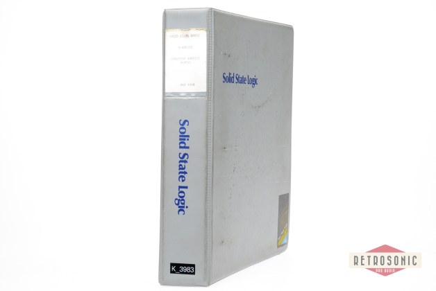 Solid State Logic SSL G-Series Computer Service Manual  Jan 1988