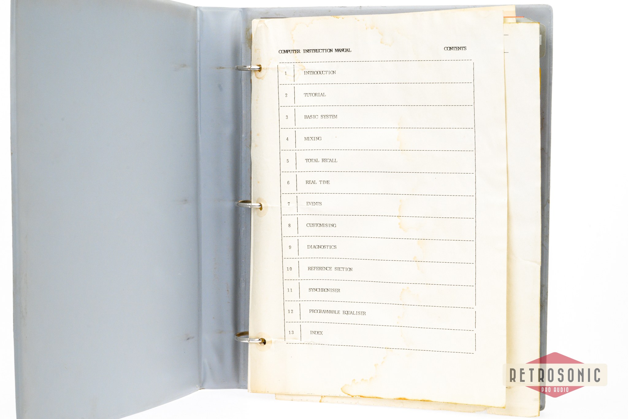 Solid State Logic SSL Master Studio System  Computer Manual June 1985