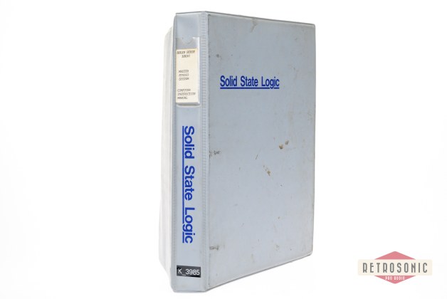 Solid State Logic SSL Master Studio System  Computer Manual June 1985